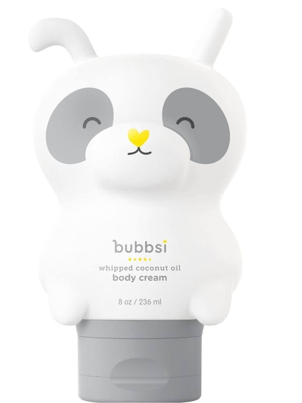 Bubbsi Whipped Coconut Oil Body Cream - White & Gray